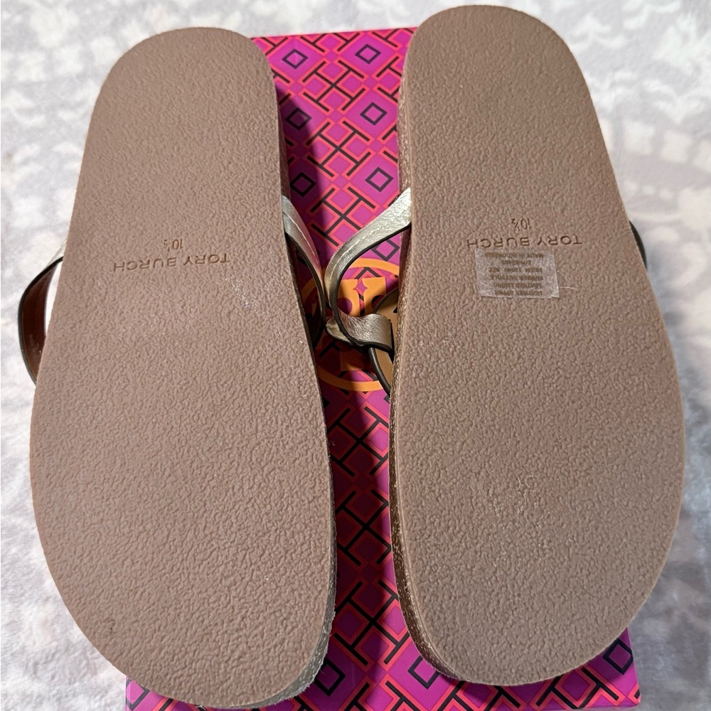 Tory Burch Spark Gold Sandals - Picture 3 of 4